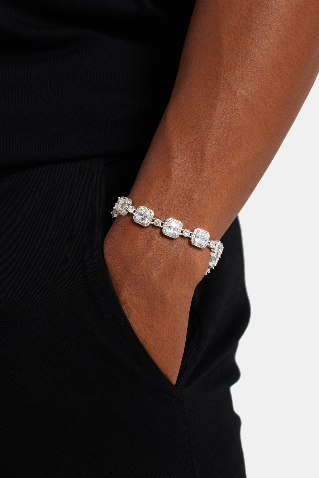 10mm Iced CZ Bezel Tennis Bracelet – Cernucci - Main Image