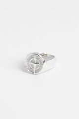 15mm Polished Compass Ring