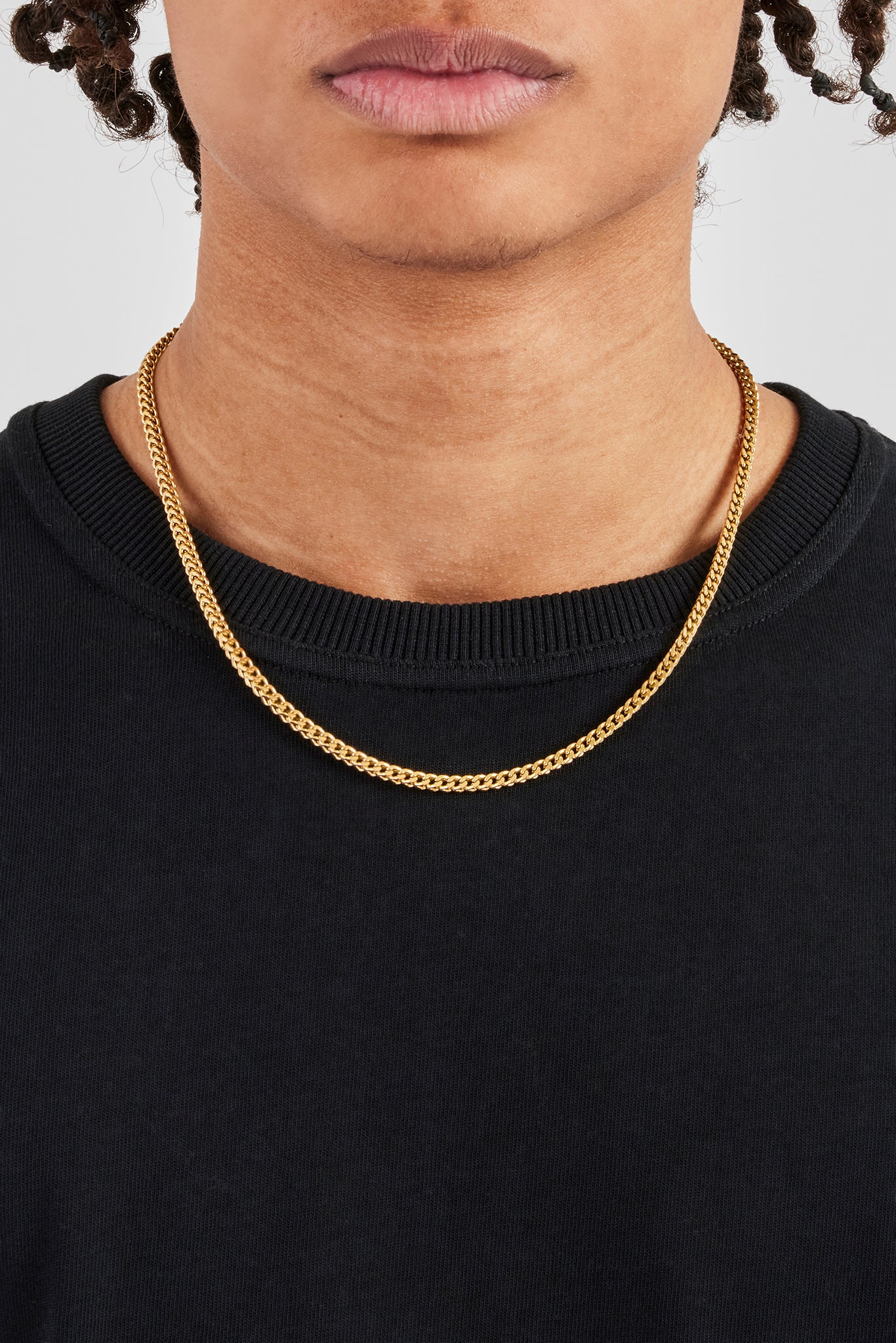 3 mm Franco-Kette – Gold