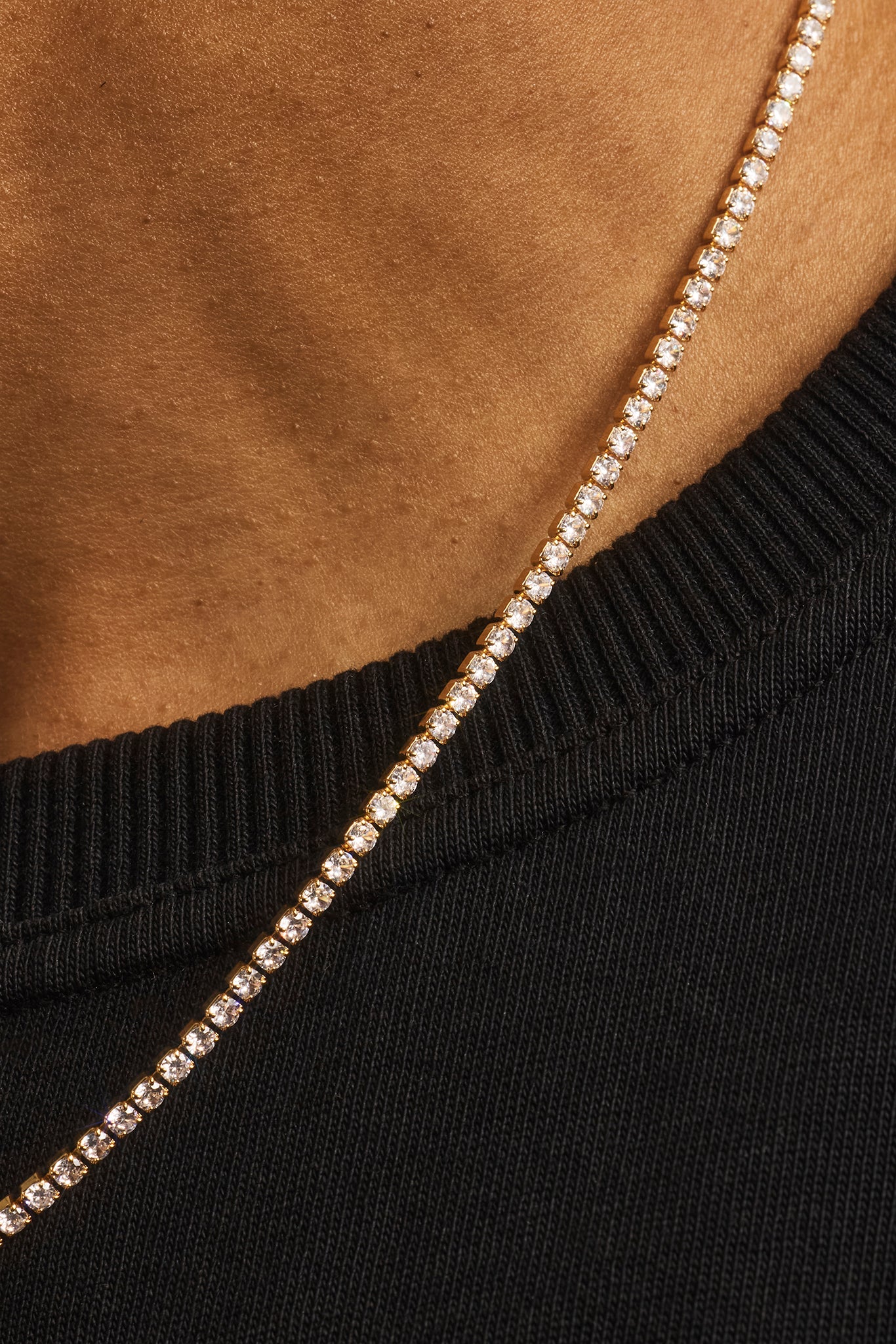 2,5 mm Mikro-Tenniskette – Gold