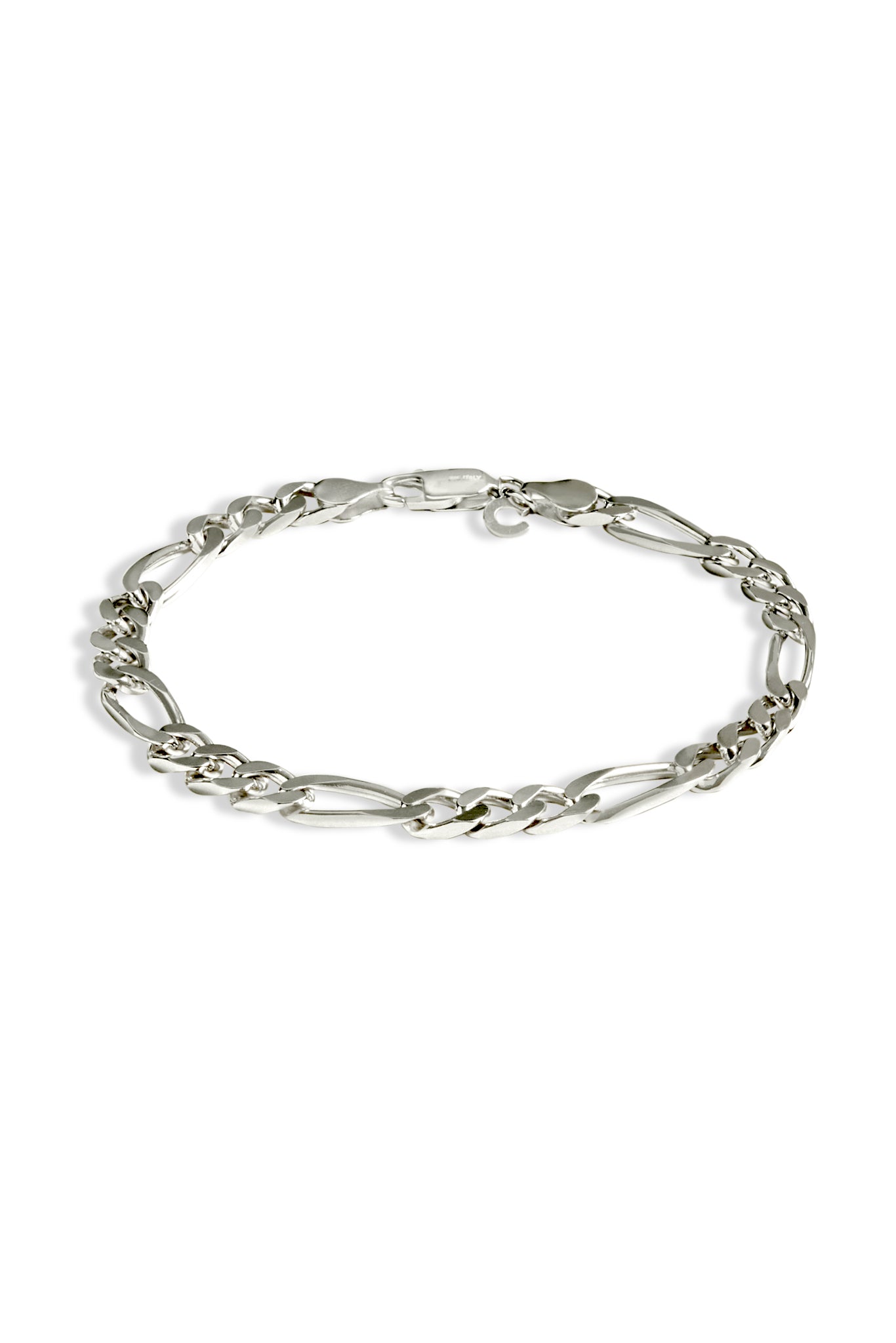 アクセサリー Silver925 Hollow C.Figaro Chain Bracelet 925 Sterling Silver Figaro Bracelet - 5mm – Cernucci