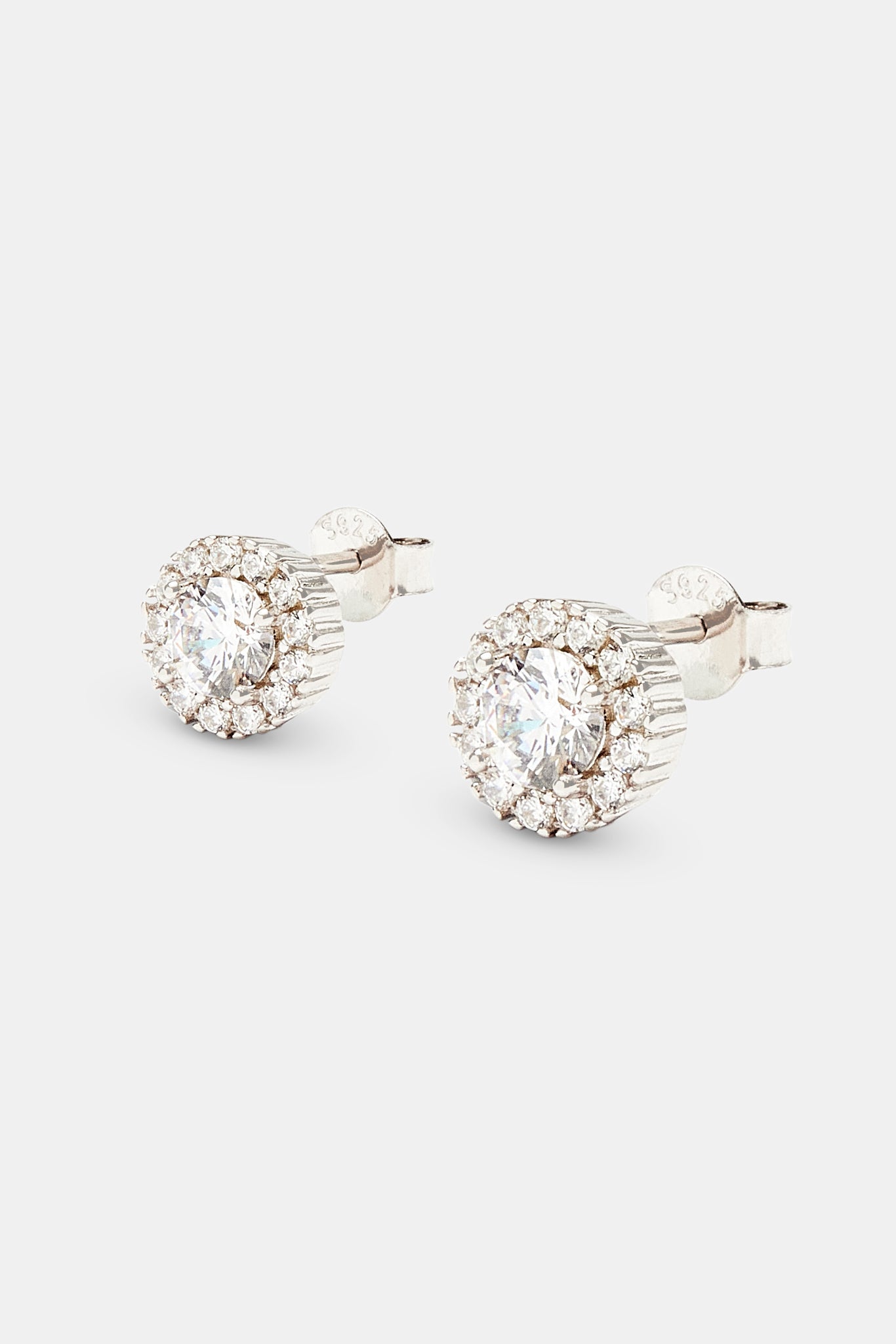 Clear CZ Cluster Round Stud Earrings Mens Earrings Shop Stud clear-cz-cluster-round-stud-earrings-mens-earrings-shop-stud