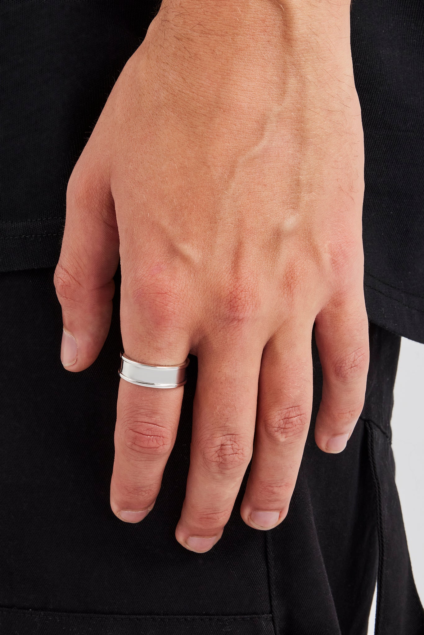 Polierter Randbandring – 8 mm