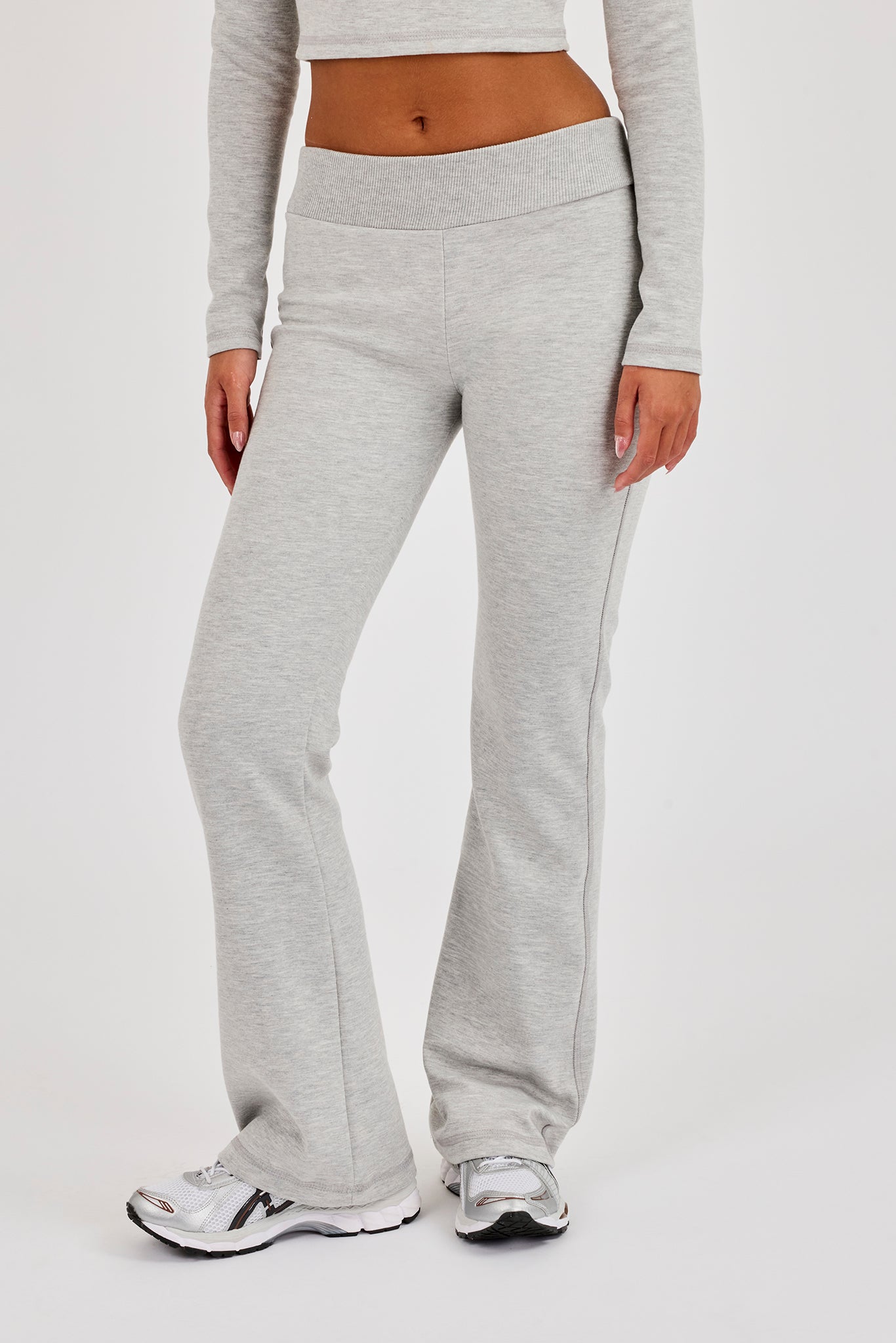 Applique Flared Bottom - Ash Grey