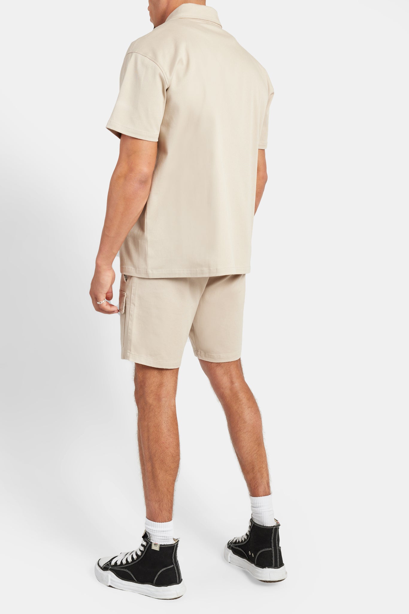 Cernucci Twill-Hemd mit Reißverschluss