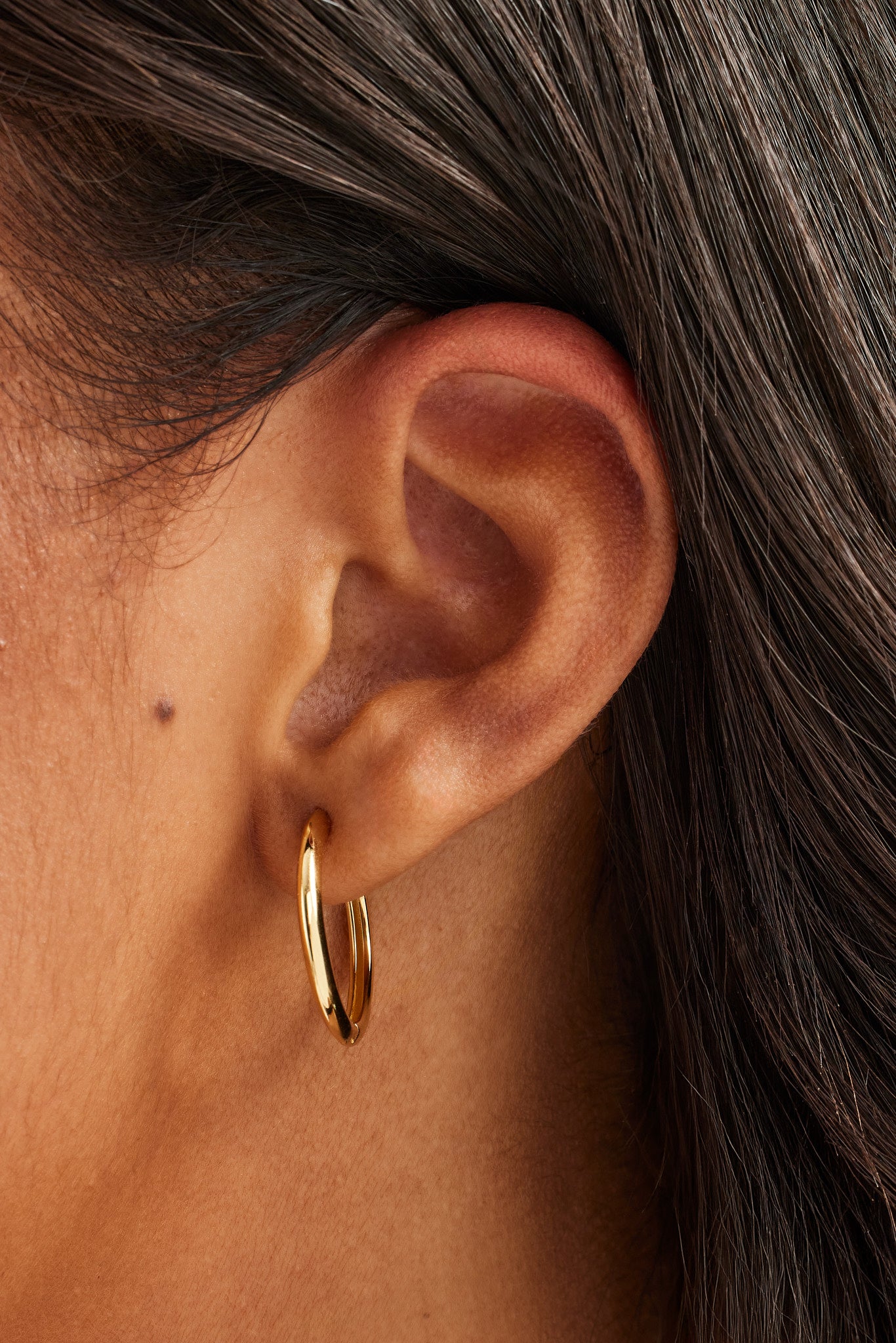 Polierte Creolen – 20 mm