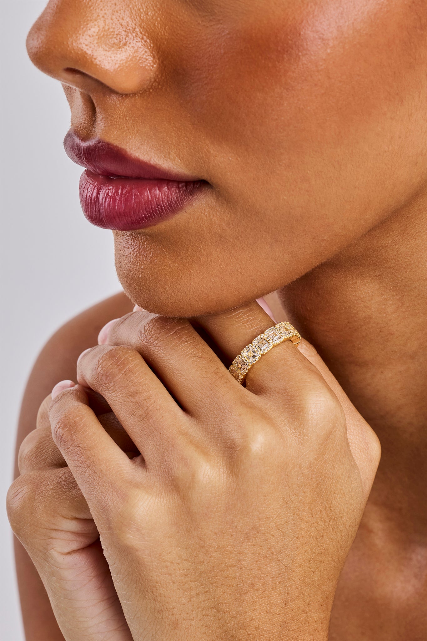 Iced Baguette Tennis Ring - 6mm