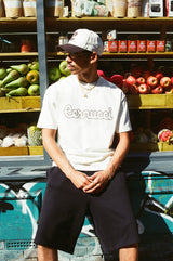Logo Motif Stitch T-Shirt - Off White