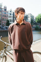 Rugby-Pullover - Kaffee