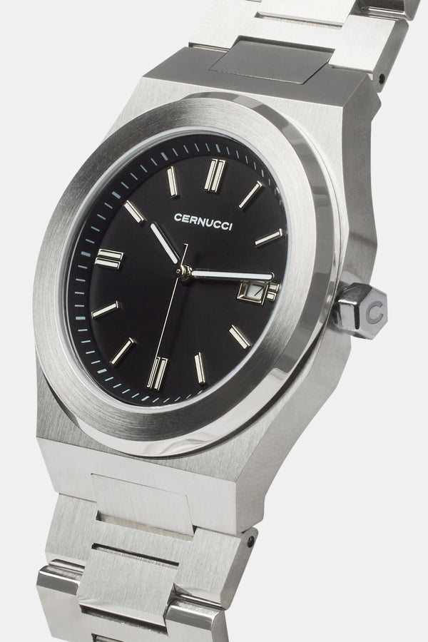 Cernucci Polished Watch - Black