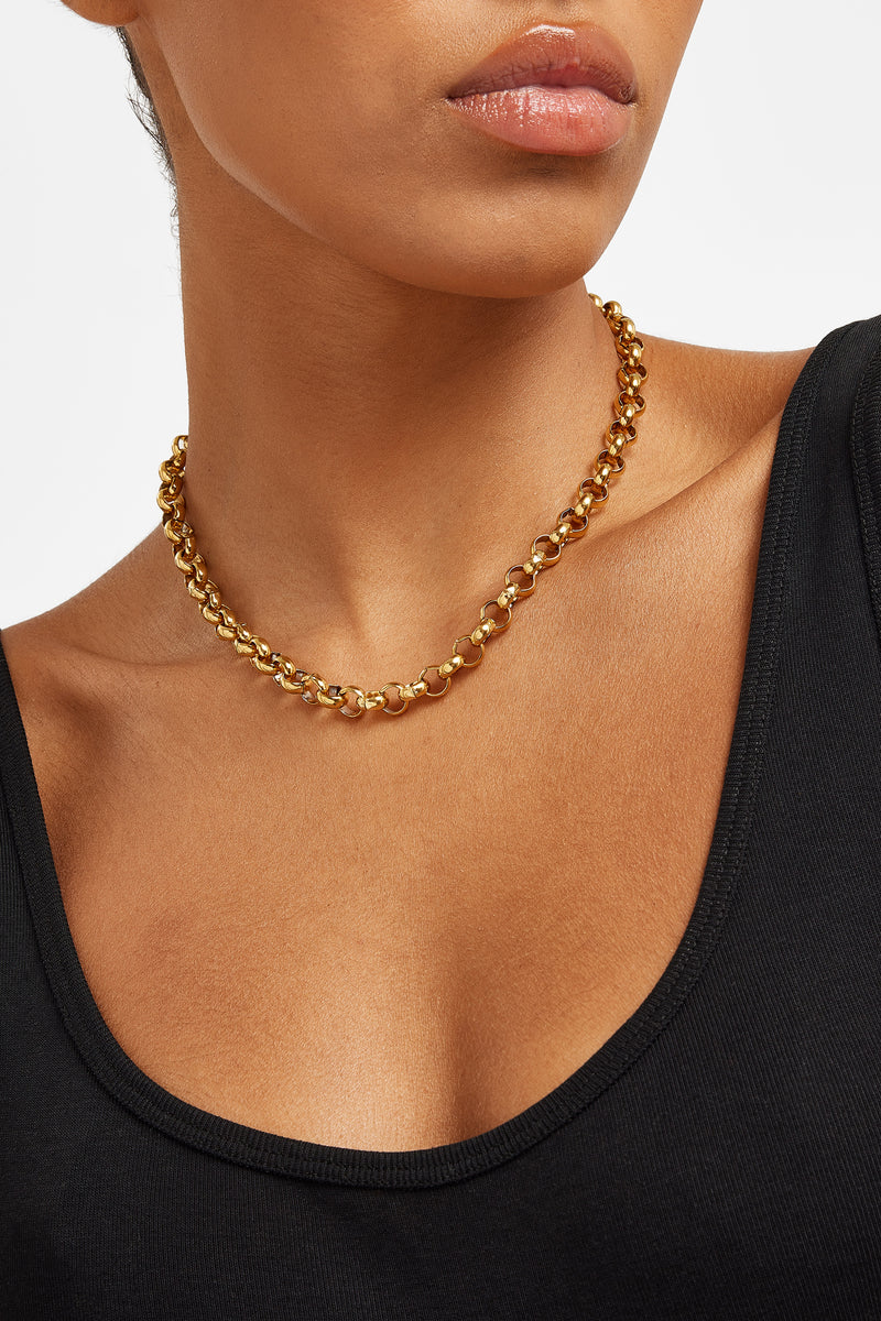 10mm Chunky Belcher Chain Gold