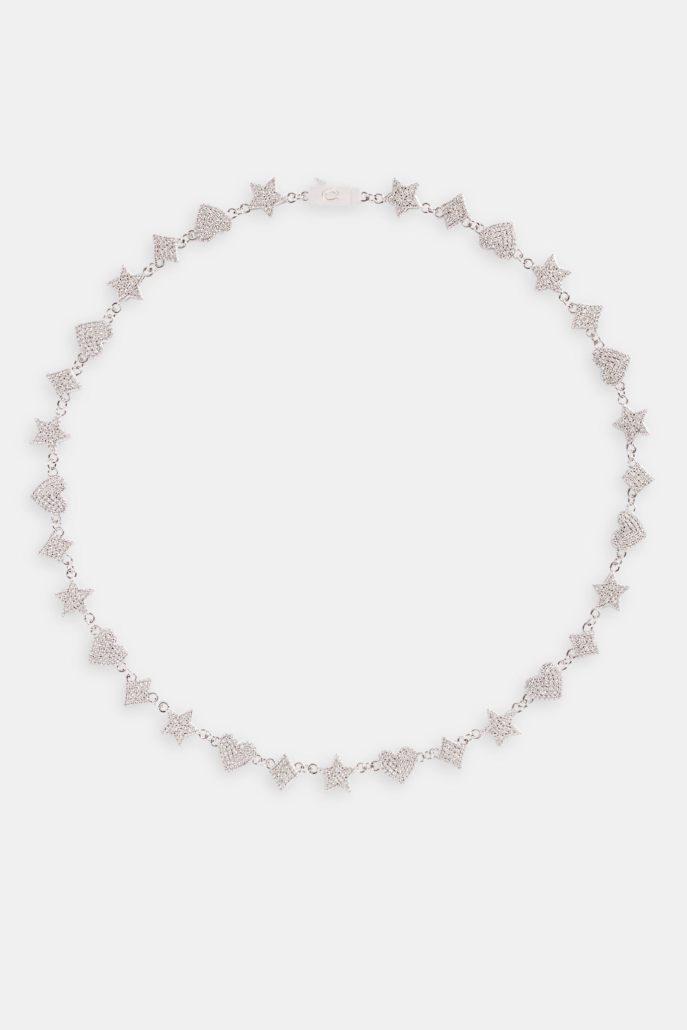 10mm Iced CZ Mixed Motif Tennis Chain