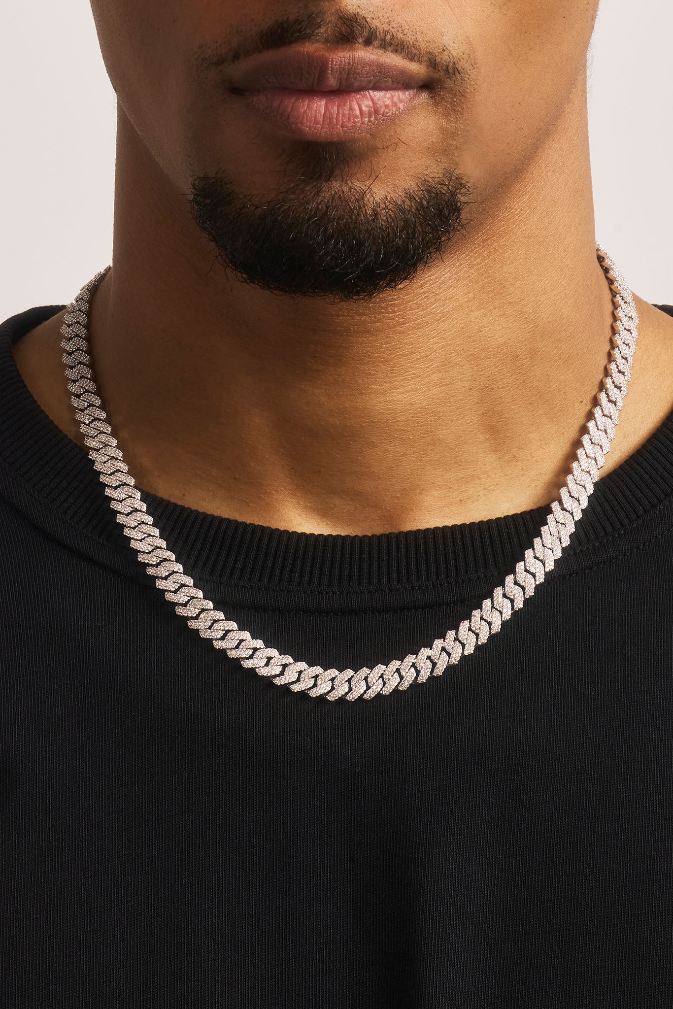 Prong Cuban Chain - 10mm - White