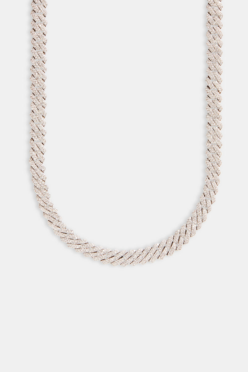 10mm Iced Prong Link Chain