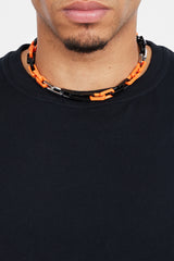 10mm Black & Orange Link Chain
