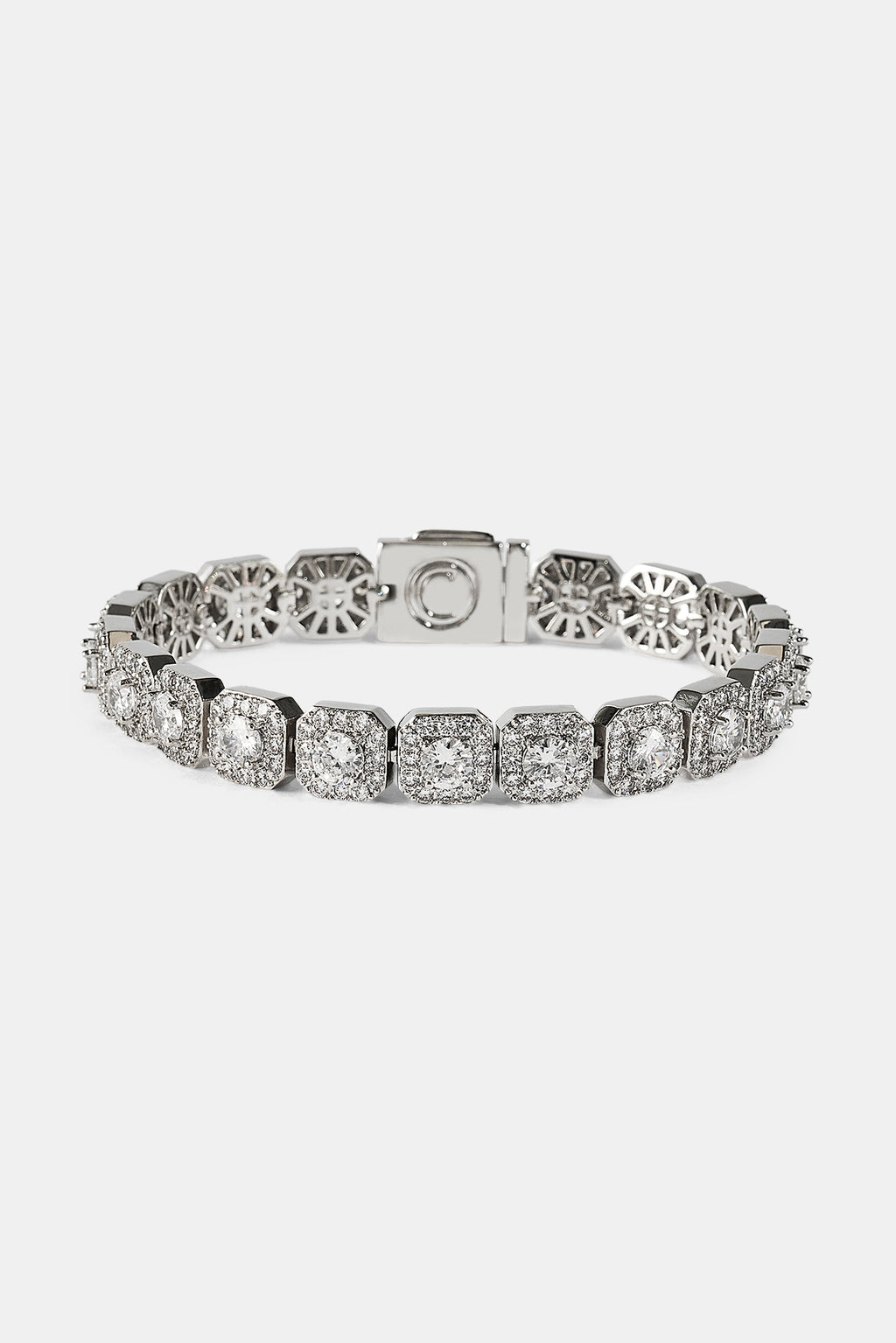 10mm Clustered Tennis Bracelet