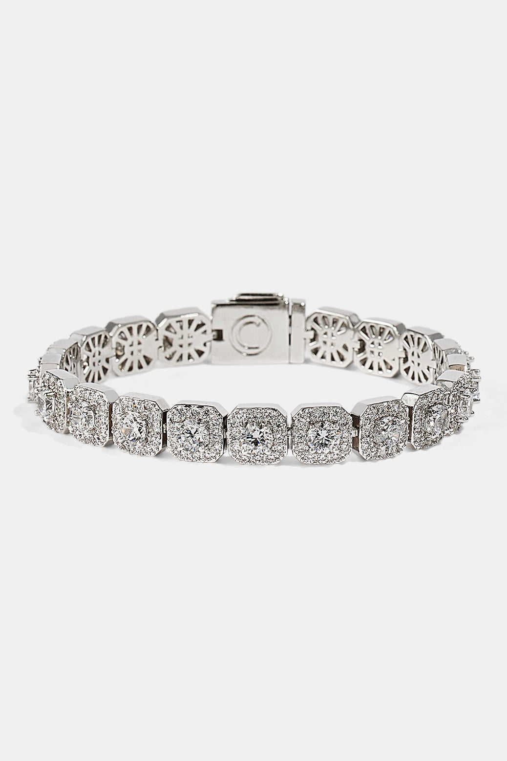 10mm Clustered Tennis Bracelet