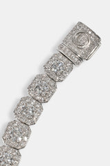 10mm Clustered Tennis Bracelet