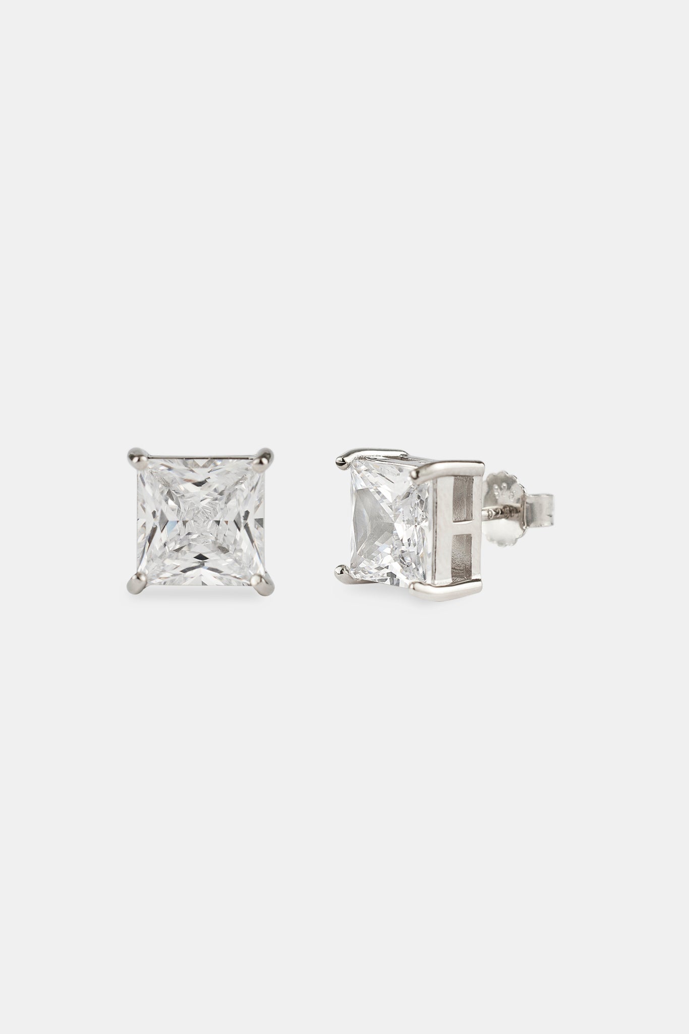 10mm Square Cut Stud Earrings
