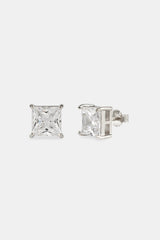 10mm Square Cut Stud Earrings