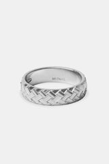 Polierter gewebter Ring – 6 mm