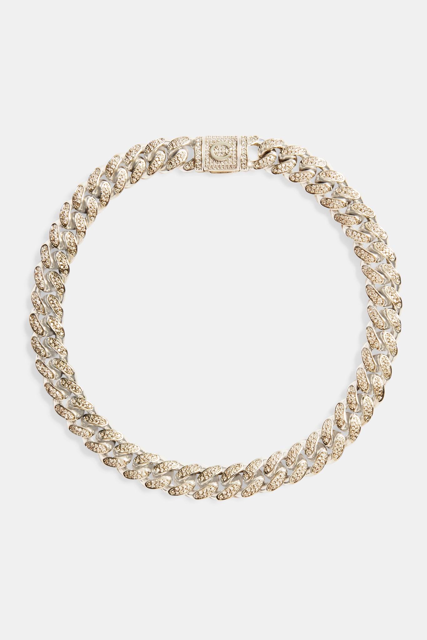 12 mm Iced Out kubanisches Halsband 