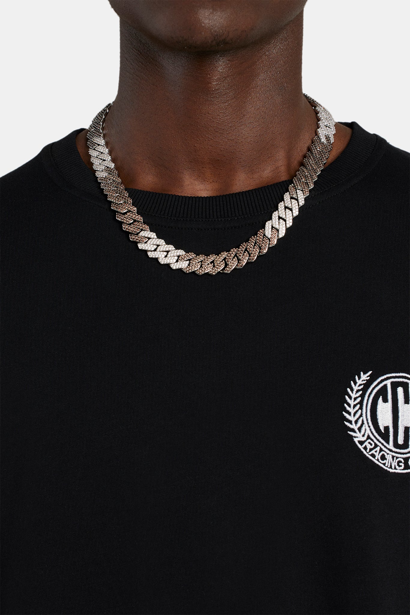 14mm Gradient Iced Cuban Chain - Chocolate – Cernucci