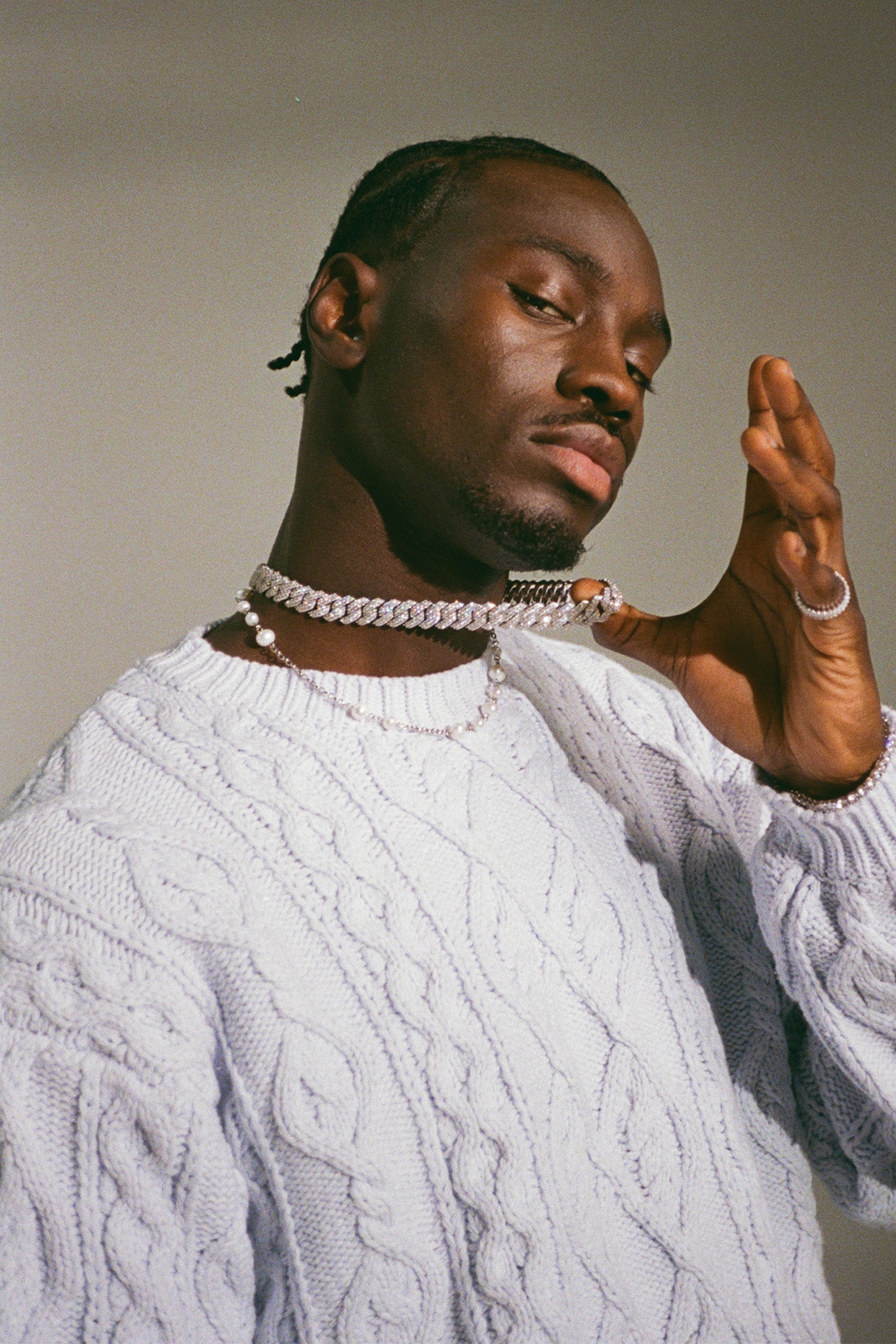 14 mm kubanische Baguette-Kette mit Zinken