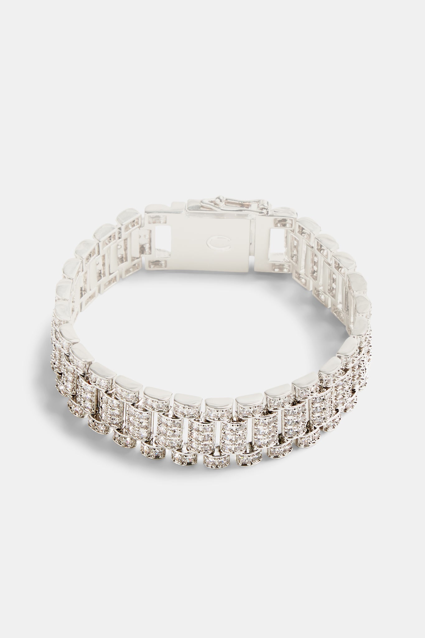 18 mm Uhrenarmband mit Iced CZ