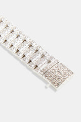 18 mm Uhrenarmband mit Iced CZ