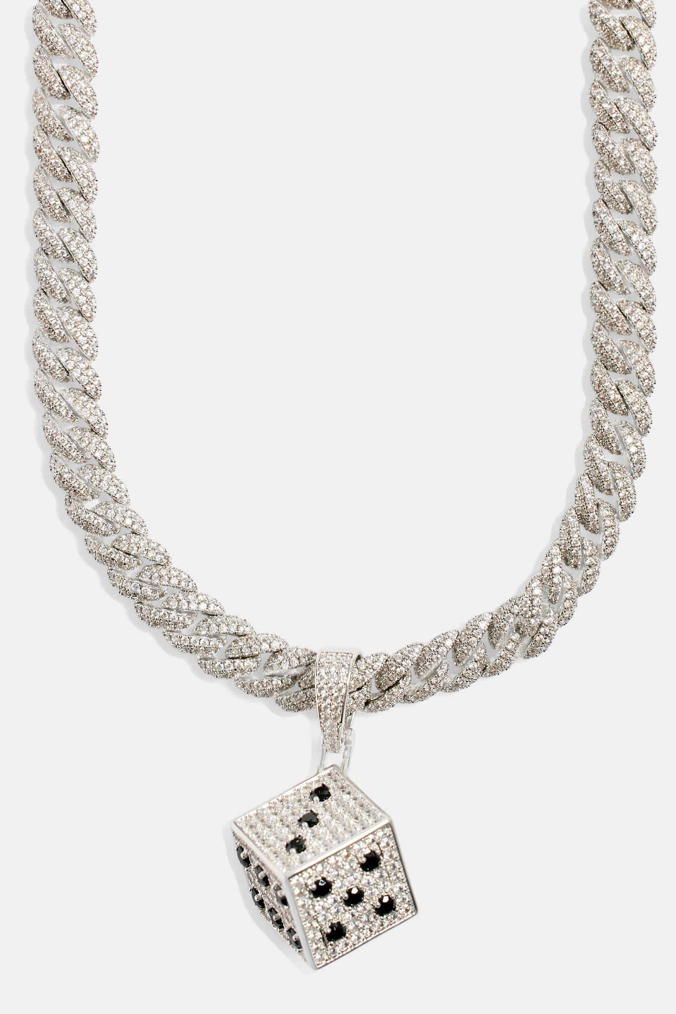 20mm Iced CZ Dice Pendant – Cernucci