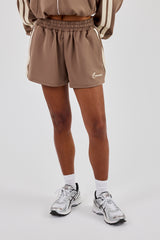 Shorts mit Taping - Taupe