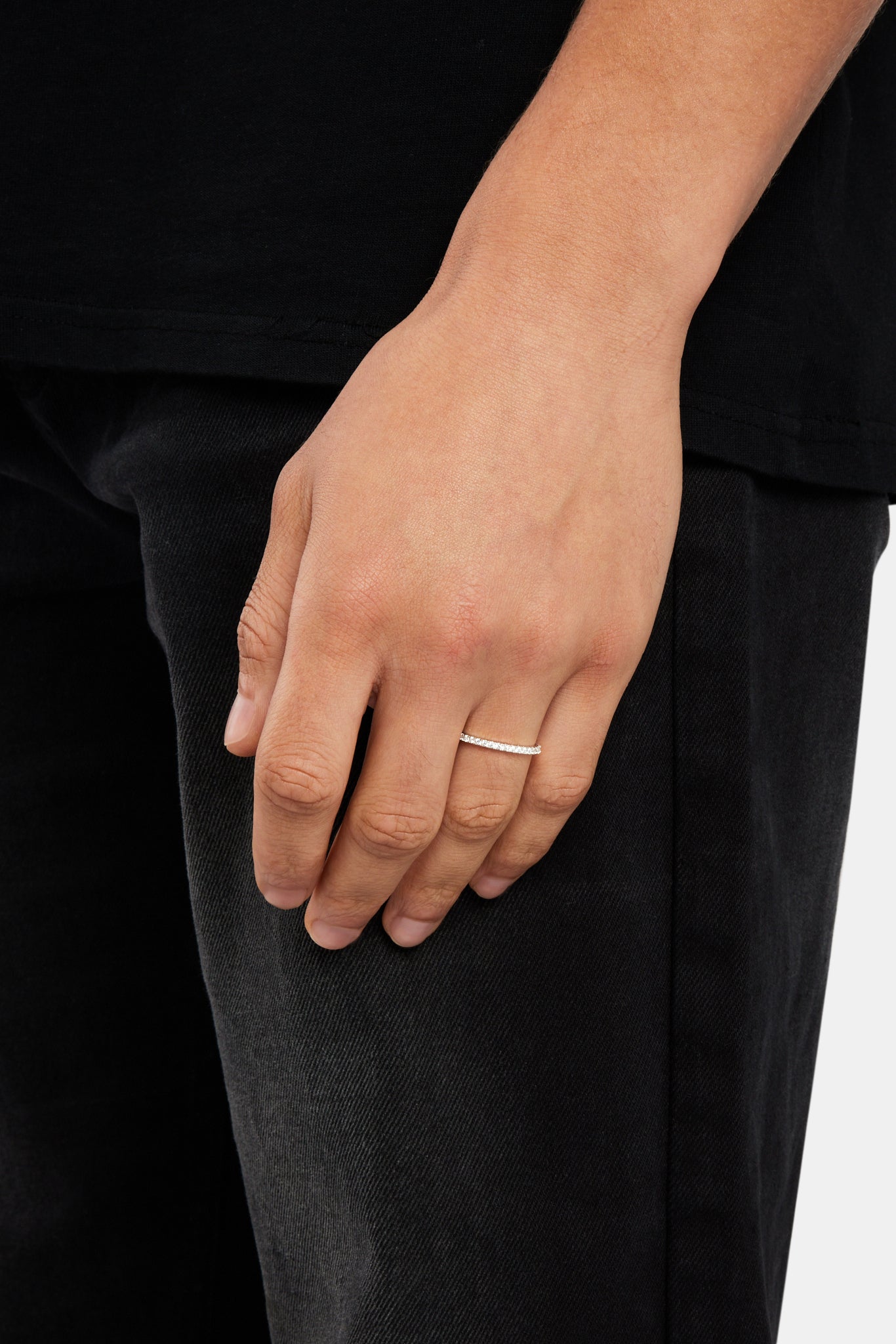 2 mm 925er Tennisring mit klaren Zirkonia