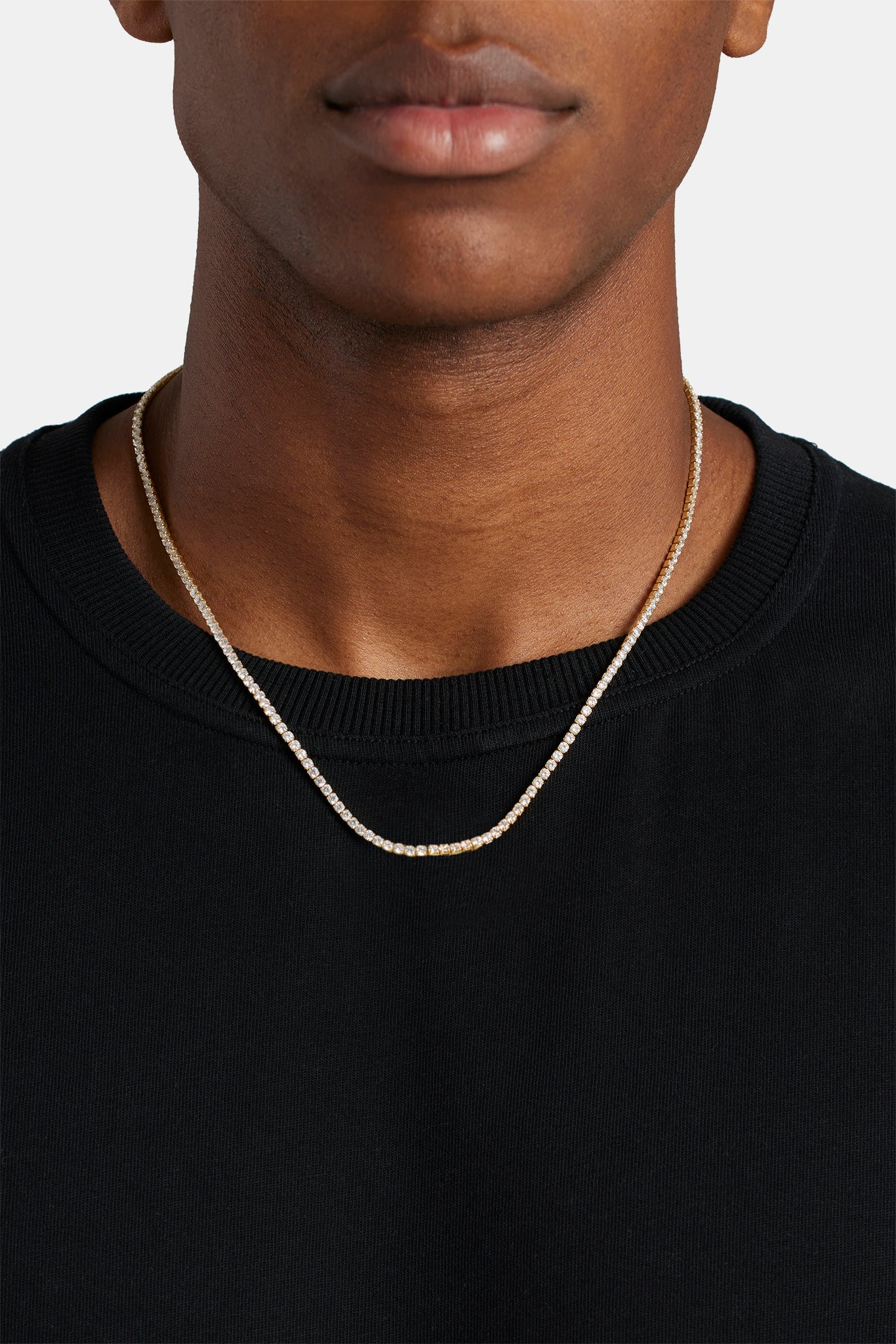 Vergoldete 2,5 mm Mikro-Tenniskette