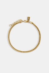 3 mm Franco-Armband – Gold