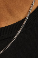 3 mm Franco-Kette und Armband – Weiß