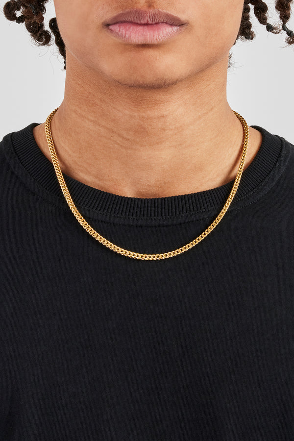 3 mm Franco-Kette – Gold