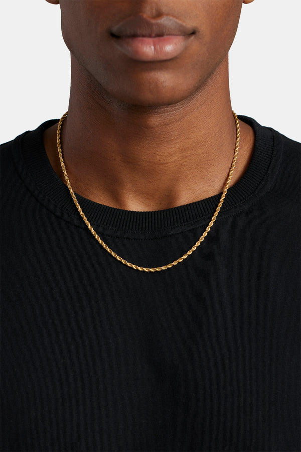 Mens Rope Chains | Mens Silver & Gold Rope Chain – Cernucci
