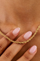 3mm Rope Chain - Gold