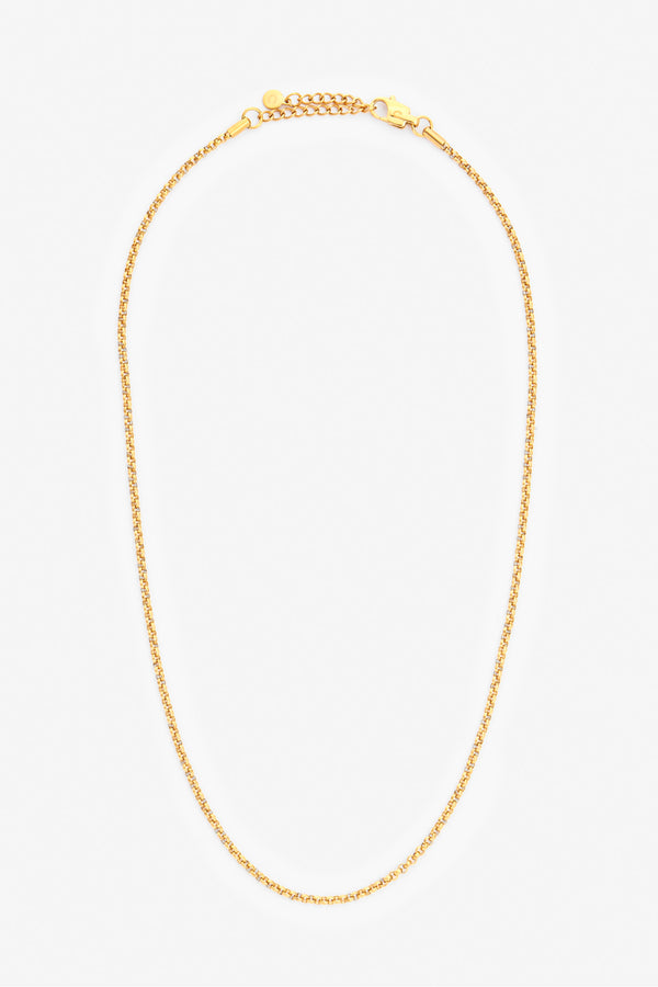 3 mm Rolo-Kette – Gold