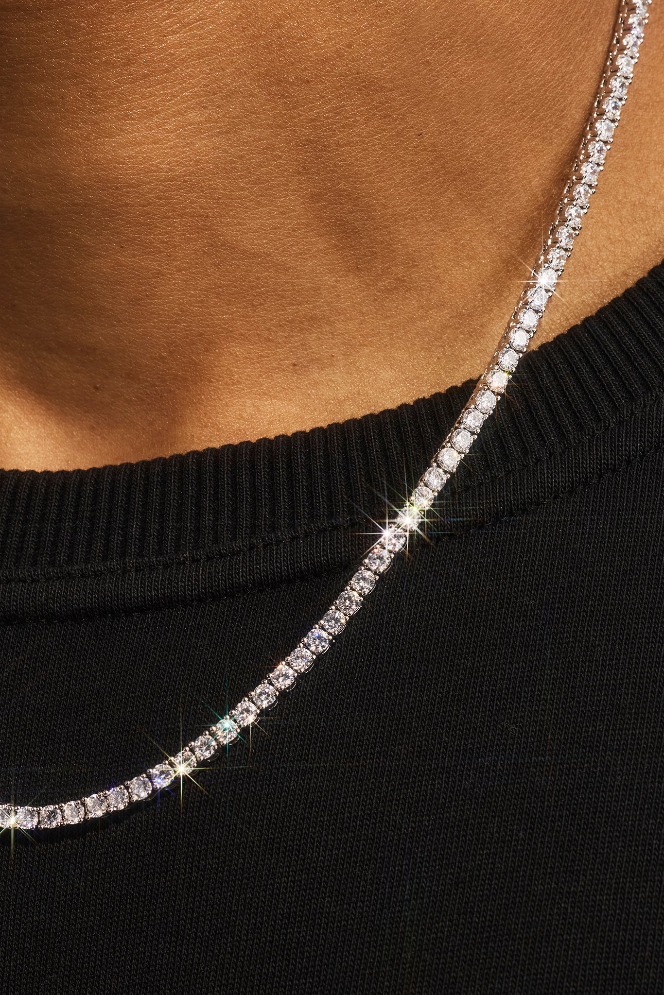 3mm Tennis Chain & Bracelet - White