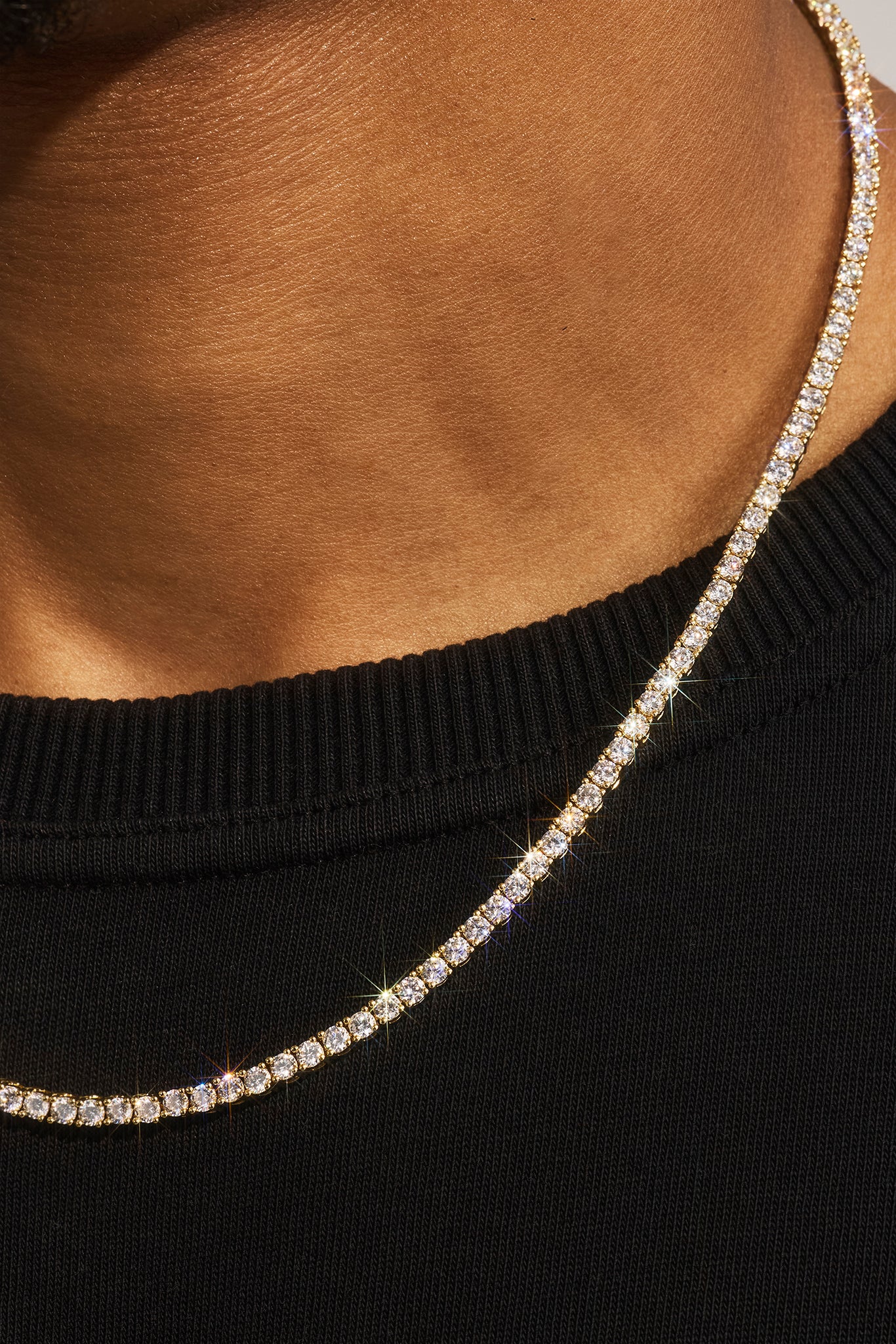 3mm Tennis Chain & Bracelet - Gold