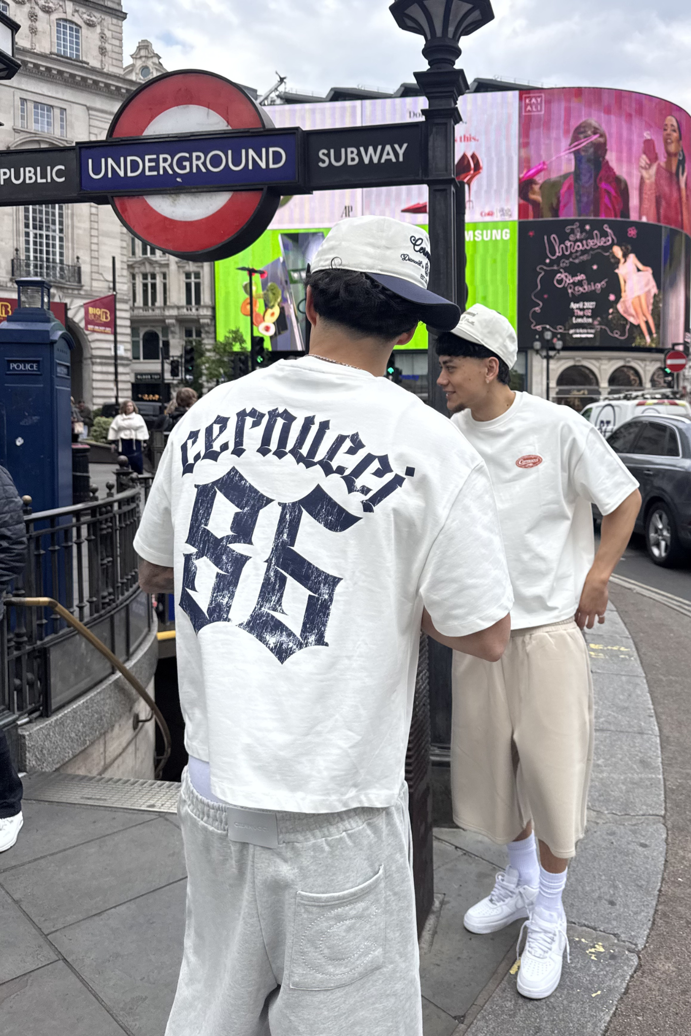 86 Back Print Boxy T-Shirt - Off White