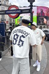 86 Back Print Boxy T-Shirt - Off White