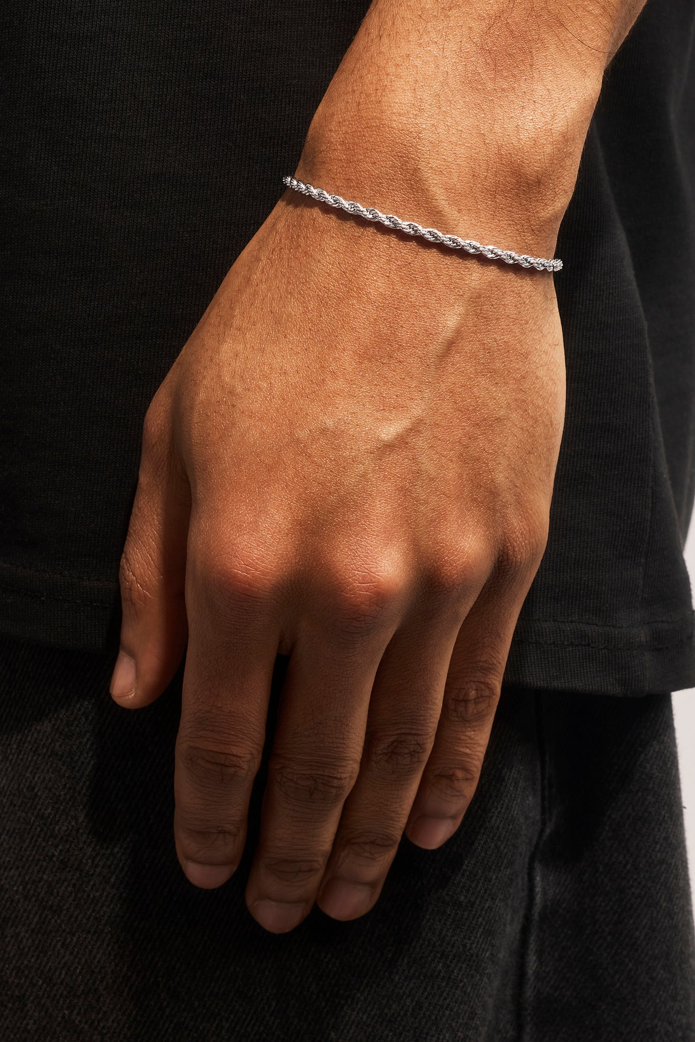 Rope Bracelet - 3mm - White