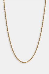 3mm Rope Chain - Gold