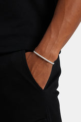 4 mm Iced CZ Pave Band Armreif