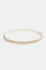 4 mm Iced CZ Pave Band Armreif