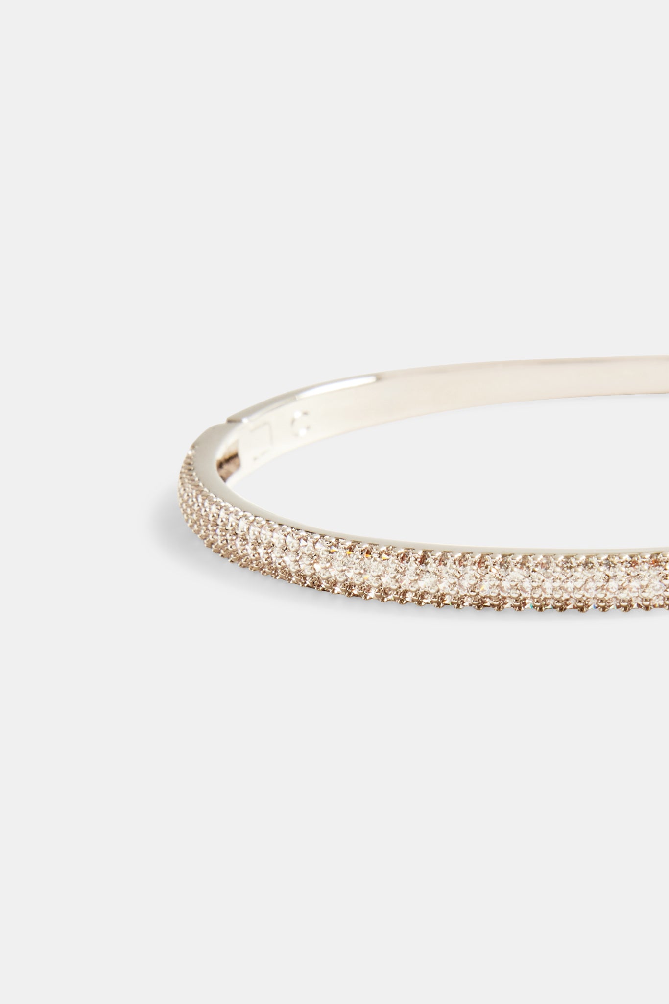 4 mm Iced CZ Pave Band Armreif
