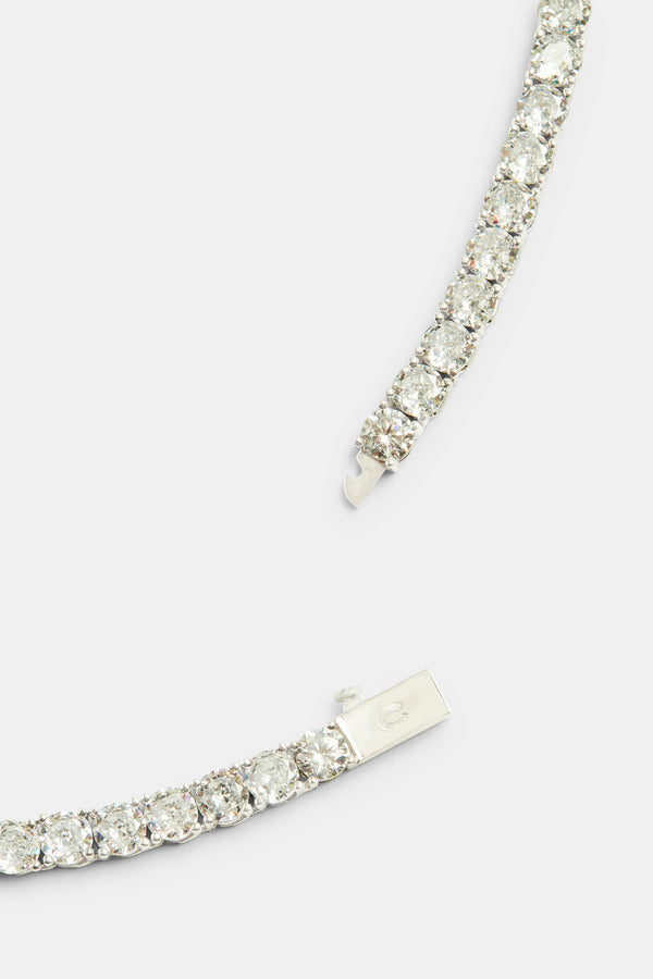 5 mm Iced CZ Schmetterling Tennis Halskette